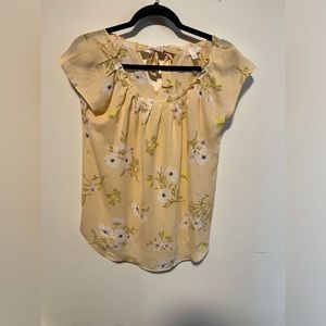 Yellow shirt with flowers- size small!